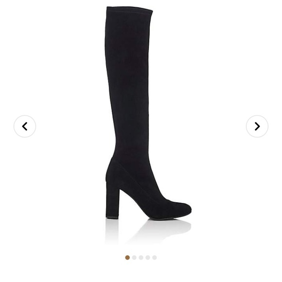 BARNEYS NEW YORK Suede Over The Knee Boots 37 1/2 - Picture 1 of 16